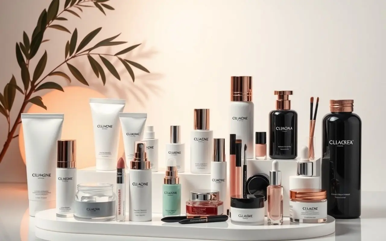 Produits cosmétiques populaires en Algérie 2024, crèmes hydratantes, maquillage bio, parfums de luxe, soins capillaires naturels