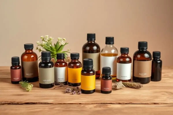 "Huiles essentielles naturelles Algérie pour aromathérapie et soins de la peau" 