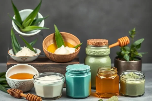 Masque cheveux maison Algérie 2025 avec recettes naturelles pour nourrir et réparer les cheveux.