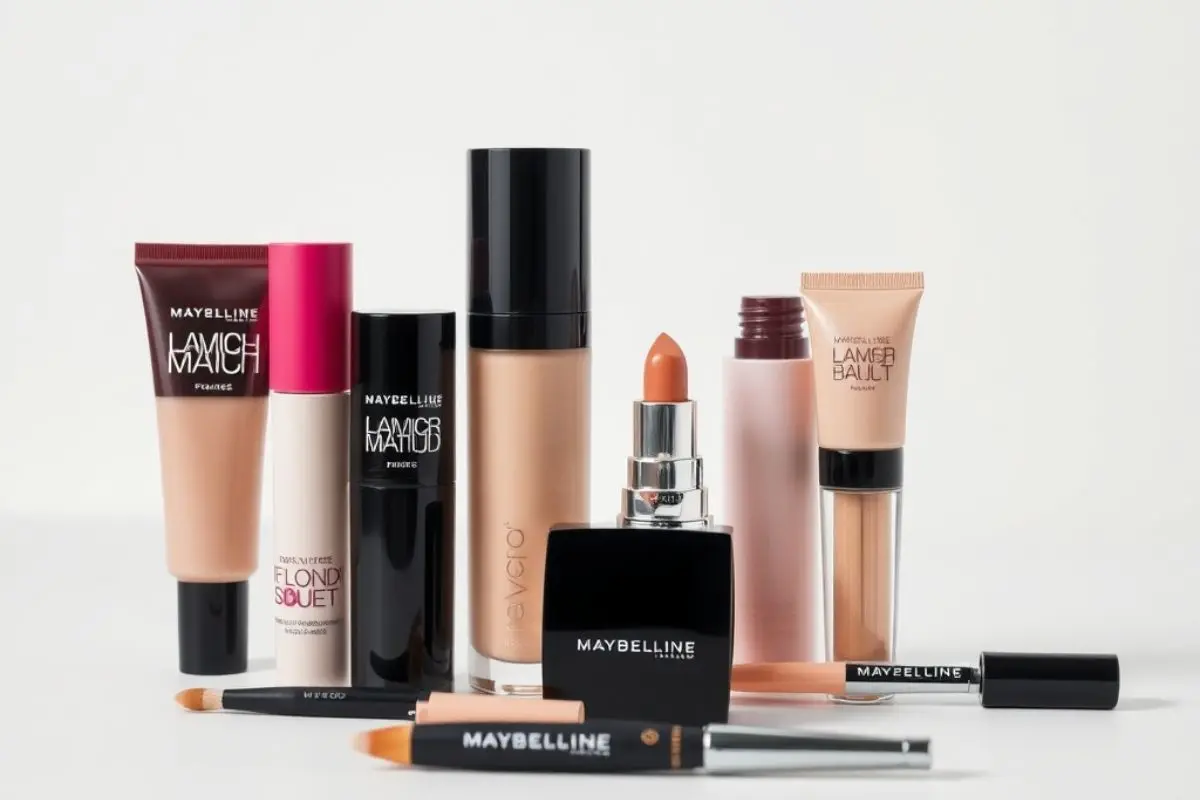 "Maybelline Algérie maquillage authentique - fond de teint, rouge à lèvres et mascara" 