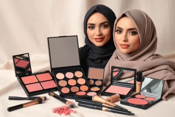 Application du blush en Algérie selon la forme du visage.