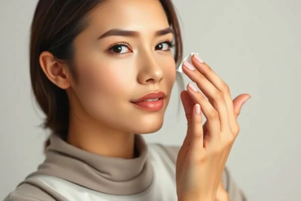 Application de la lotion tonique en Algérie, méthode et quantité pour routine efficace.