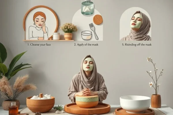 Application masque visage maison en Algérie, étapes et conseils.