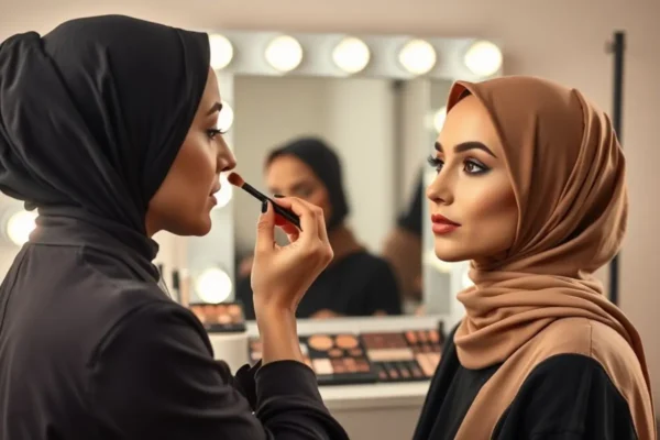 Contouring visage rond en Algérie, placement des ombres et astuces.