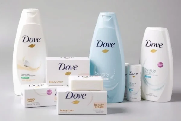 Dove Beauty Cream Bar et gels douche en Algérie : hydratation et douceur pour la peau.