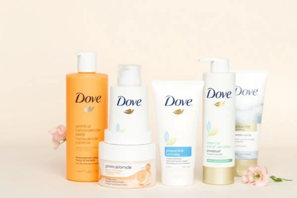 Dove niacinamide et pro-céramides : ingrédients phares pour le soin visage en Algérie.


