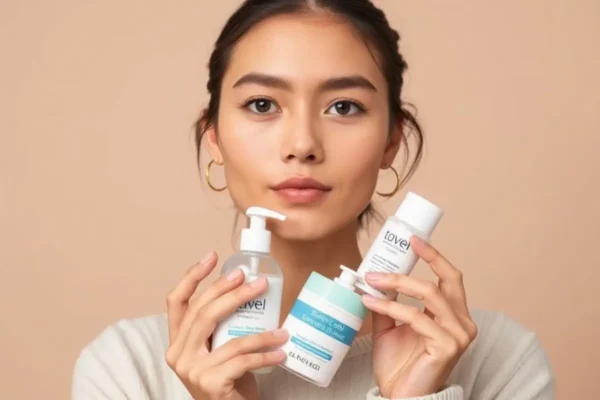 Exfoliation douce pour peau grasse en Algérie avec acide salicylique ou enzymes.