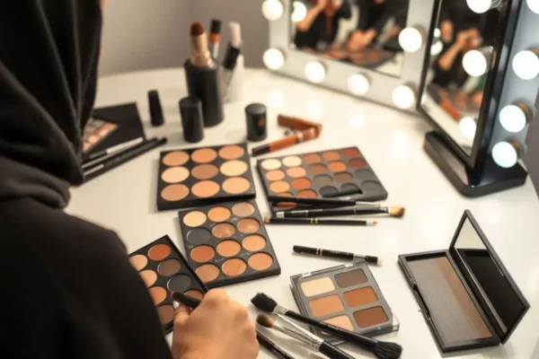 Placement des fards à paupières pour débutantes en Algérie, méthode en trois gestes.