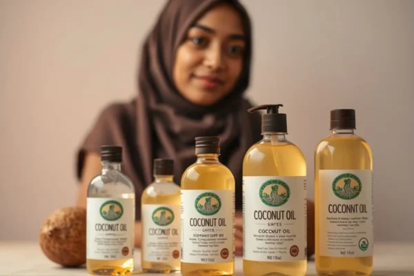 Huile de coco pour les cheveux en Algérie, bienfaits et conseils d’utilisation.