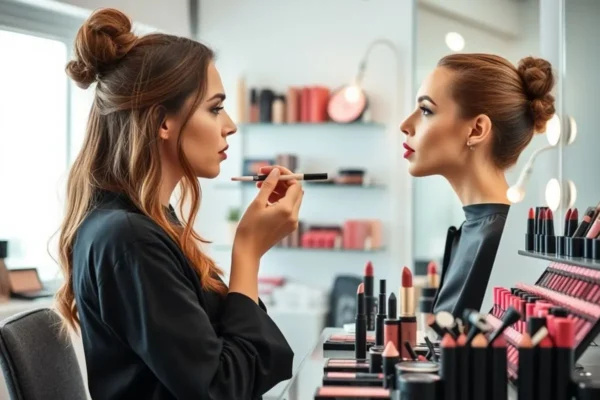 Maquillage des lèvres en Algérie, textures et astuces pour une tenue durable.