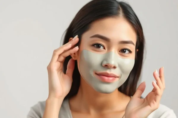 Ordre d’application du masque facial en Algérie avec sérum, crème et SPF.