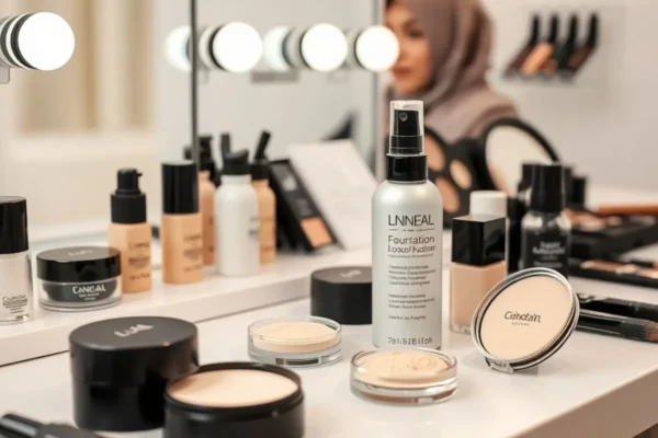 Poudres et fixation du fond de teint en Algérie, tenue optimale sous chaleur.