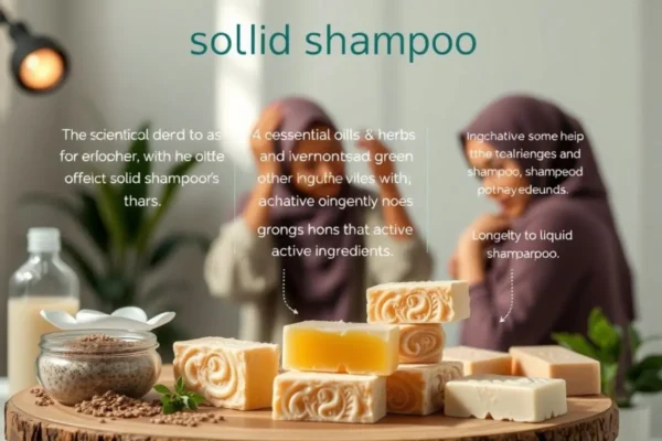 Science du shampooing solide, concentration et efficacité.