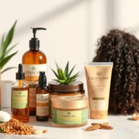 Soins capillaires adaptés au climat algérien, huile d’argan, karité, aloe vera.