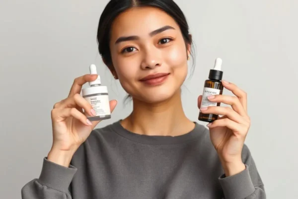 Soins par zone pour peau mixte en Algérie avec niacinamide, BHA et hydratants adaptés.