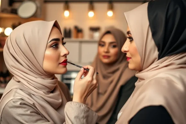 Techniques contouring naturel en Algérie, estompage et zones clés.