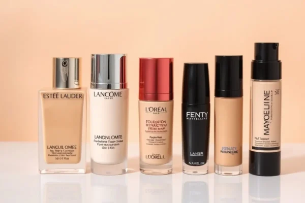 Top 5 fonds de teint peau grasse en Algérie, forces et astuces.